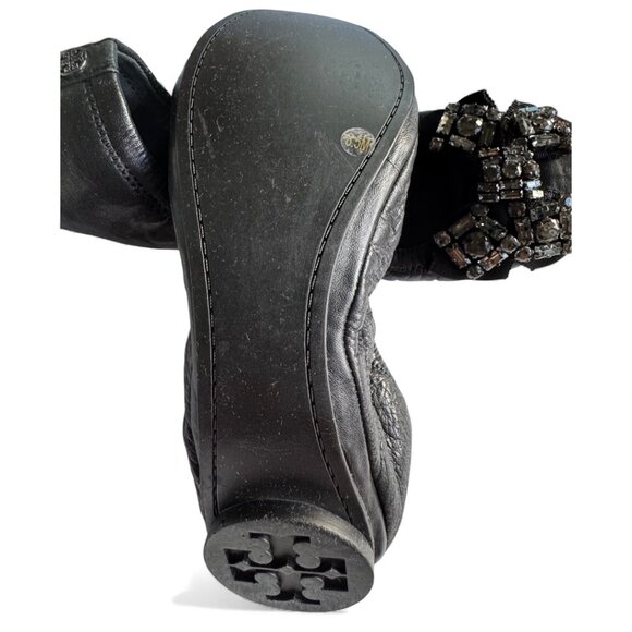 Tory Burch Azalea Crystal-Embellished Ballet Flats size 8.5 - Picture 7 of 9